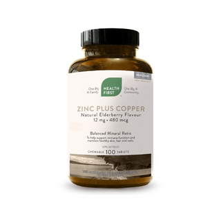 Health first - zinc plus cuivre (sureau) - 100 c. croq.