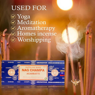 Satya sai baba - nag champa bâtons d'encens agarbatti