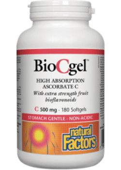 Natural factors - biocgel 500 mg  ascorbate c haute absorption