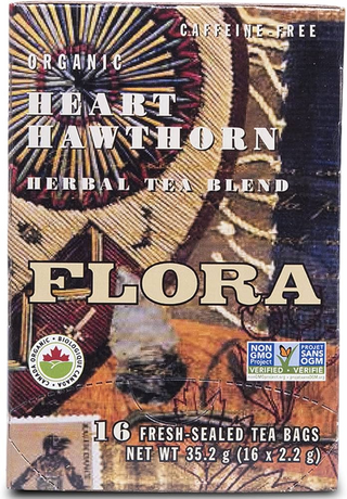 Flora - tisane aubépine santé cardiaque 16 sachets