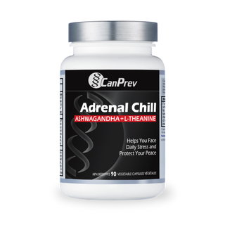 Canprev - adrenal chill, ashwagandha + l-théanine - 90 vcaps