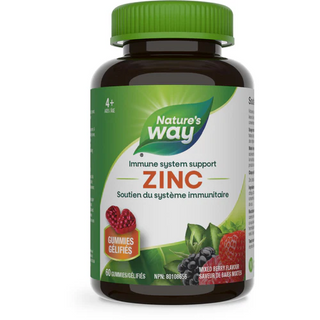 Nature's way - zinc, soutien du système immunitaire - 60 gels