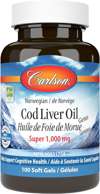 Carlson - super foie de morue 1000 mg - 100 softgels