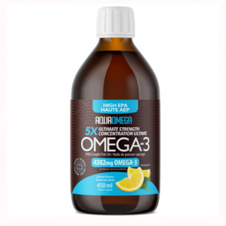 Aquaomega - haute teneur en epa citron 380 mg - 450 ml