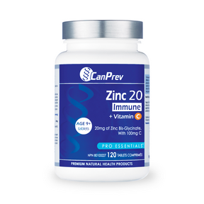 Canprev - zinc 20 immune + vitamine c 120 vcaps