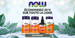 Économisez 20 % sur toute la ligne de NOW