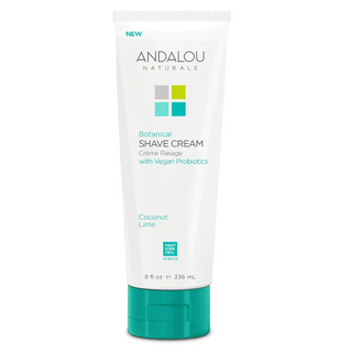 Andalou naturals - crème rasage au  noix de coco et citron vert 236 ml