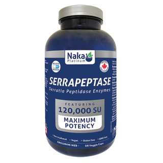 Naka - platinum serrapeptase - 150 vcaps ll - Gagné en Santé