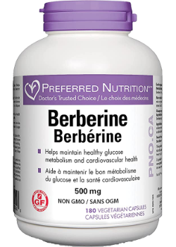 Preferred nutrition - berbérine 500 mg - 180 vcaps