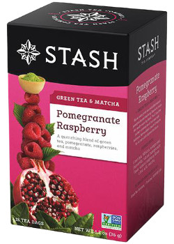 Stash - grenade framboise (thé vert & matcha) - 18 sachets