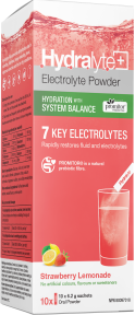 Hydralyte - system balance strawberry lemonade 10 ct - Gagné en Santé