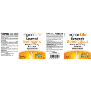 Regenerlife - vitamine c bioénergétique liposomale 120 gél