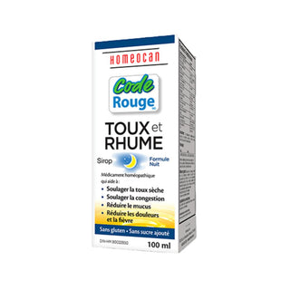 Code rouge - sirop toux & rhume : nuit - 250 ml