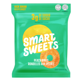 Smartsweets - rondelles aux pêches 12 sachets x 50 g