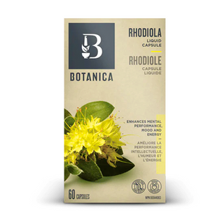 Botanica - rhodiole capsules liquides (certifié organique) 60 caps