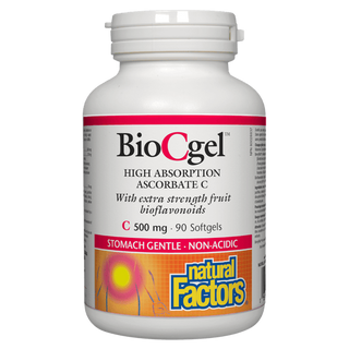 Natural factors - biocgel 500 mg  ascorbate c haute absorption