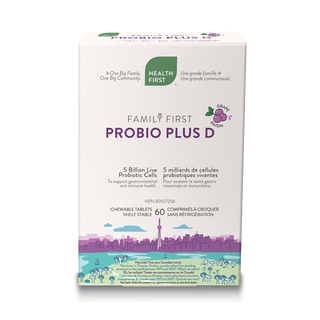 Family first - probio plus d 5m (stable) : raisin - 60 c.croq.