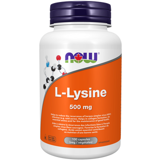 Now - l-lysine 500 mg