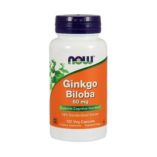 Ginkgo Biloba 60 mg -NOW -Gagné en Santé