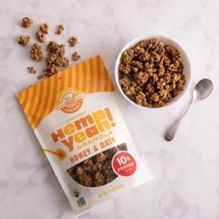 HEMP YEAH! Granola biologique miel et avoine -Manitoba Harvest -Gagné en Santé