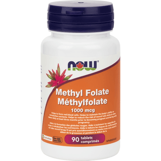 Méthylfolate 1000 mcg -NOW -Gagné en Santé